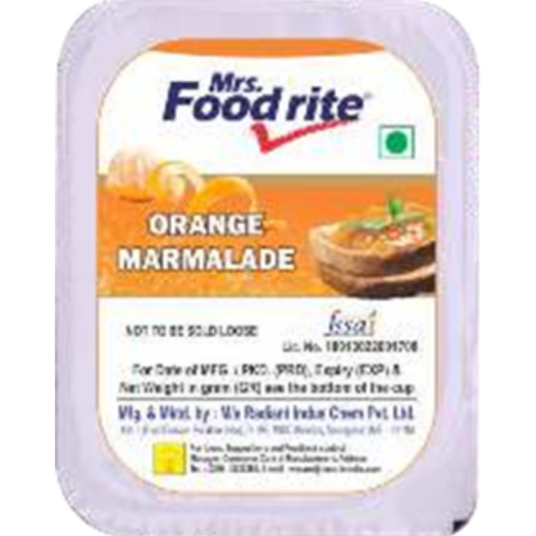 Orange Marmalade (15gm x 100pcs)  Mrs Food rite