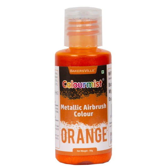 Orange Metallic Airbrush Food Colour 50g Colourmist