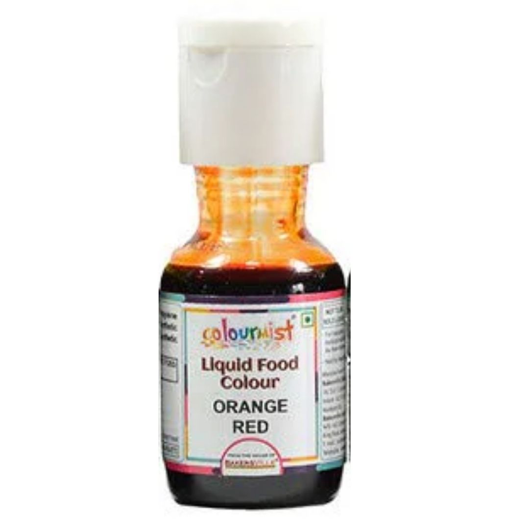 Orange Red Liquid Food Colour 20g Colourmist