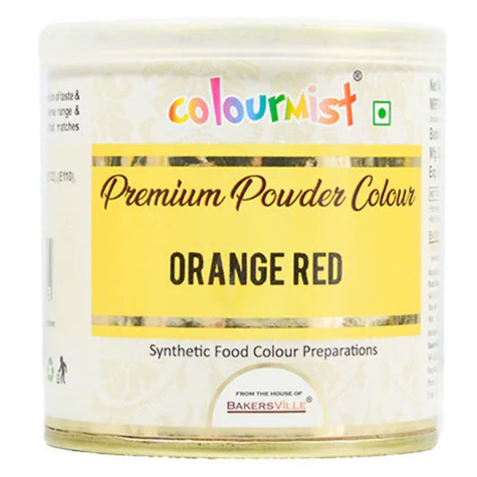 Orange Red Premium Powder Colour 100g Colourmist