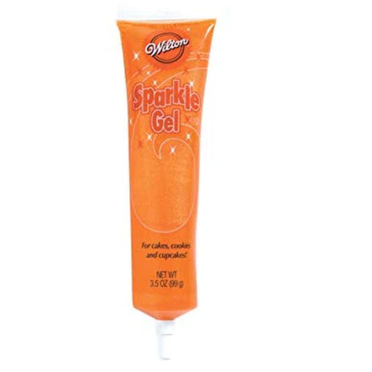 Orange Sparkle Decorating Gel 99g Wilton