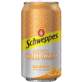 Orange Sparkling Water Beverage Schweppes