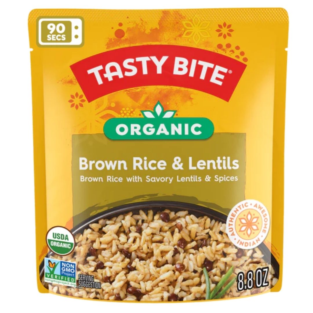 Organic Brown Rice & Lentils Tasty Bite