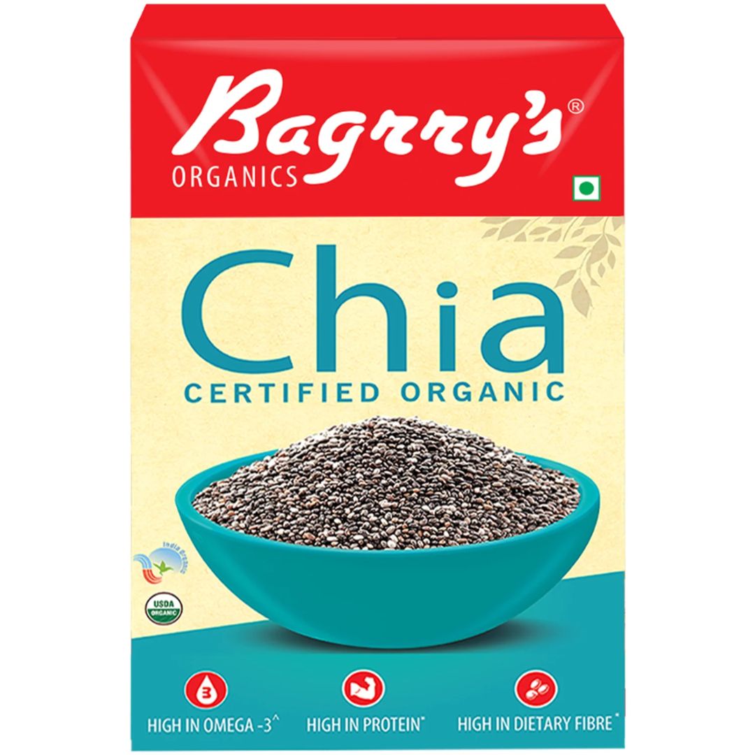 Organic Chia Seeds, 150g Bagrry's