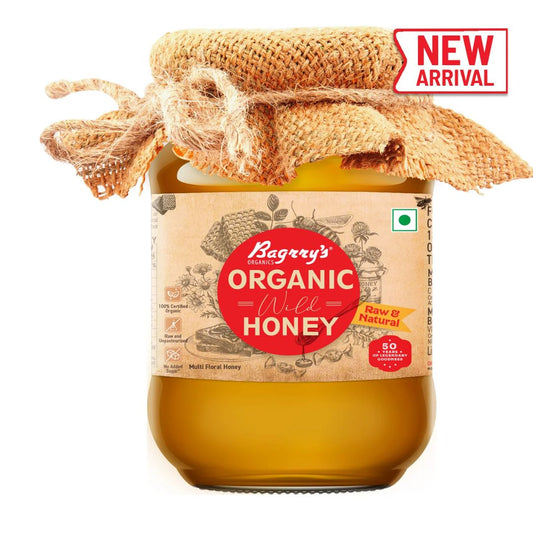 Organic Honey - Raw & Natural, 500g Bagrry's