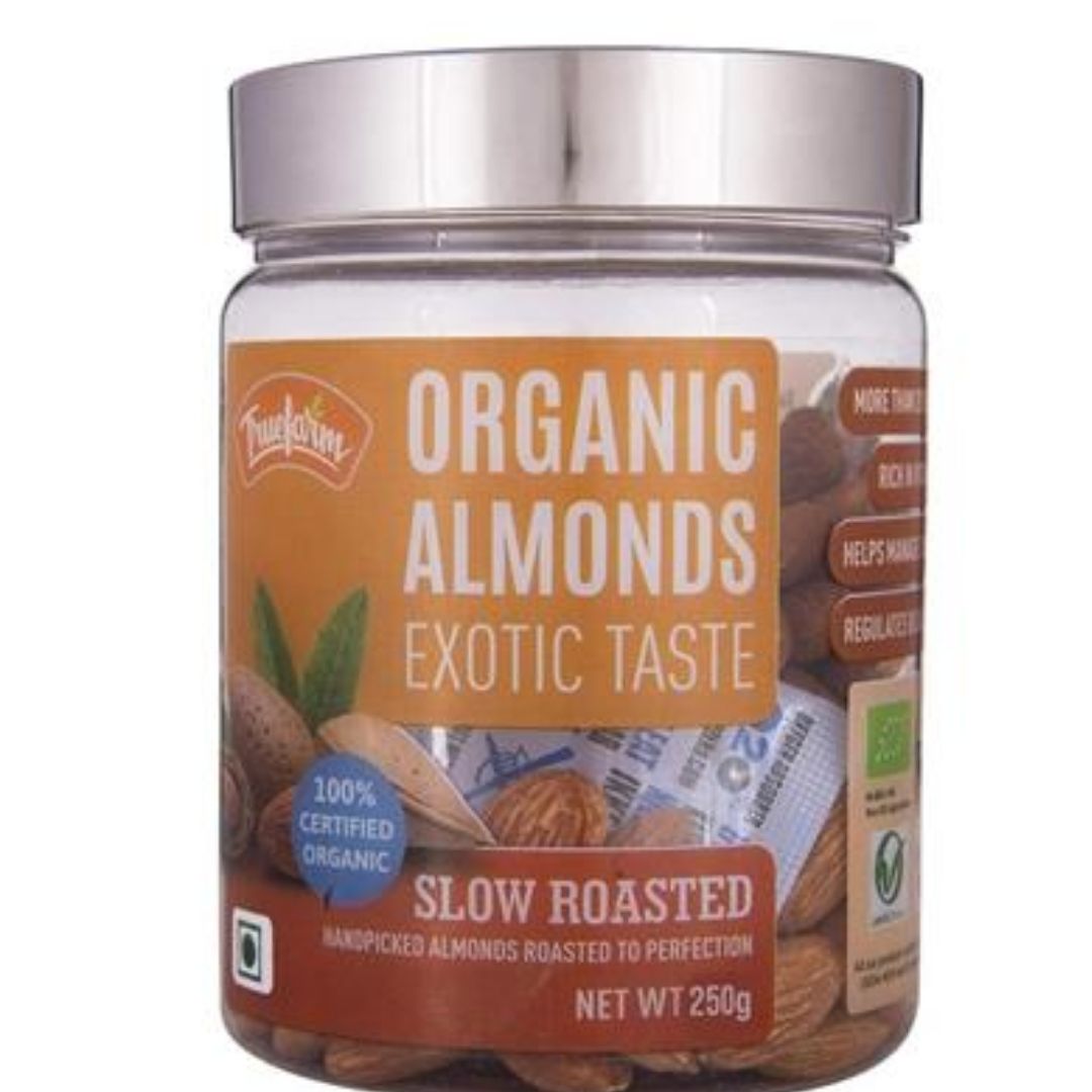 Organic Roasted Almond 250g Truefarm