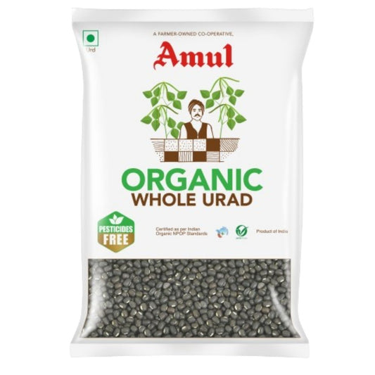 Organic Whole Urad 500g Amul