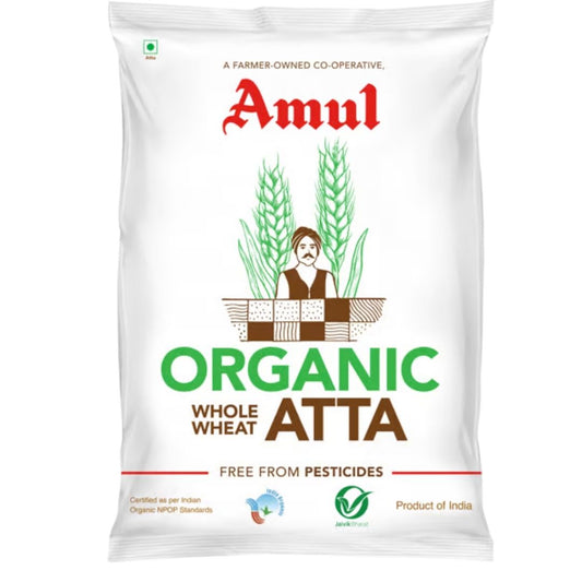 Organic Whole Wheat Atta 5kg Amul