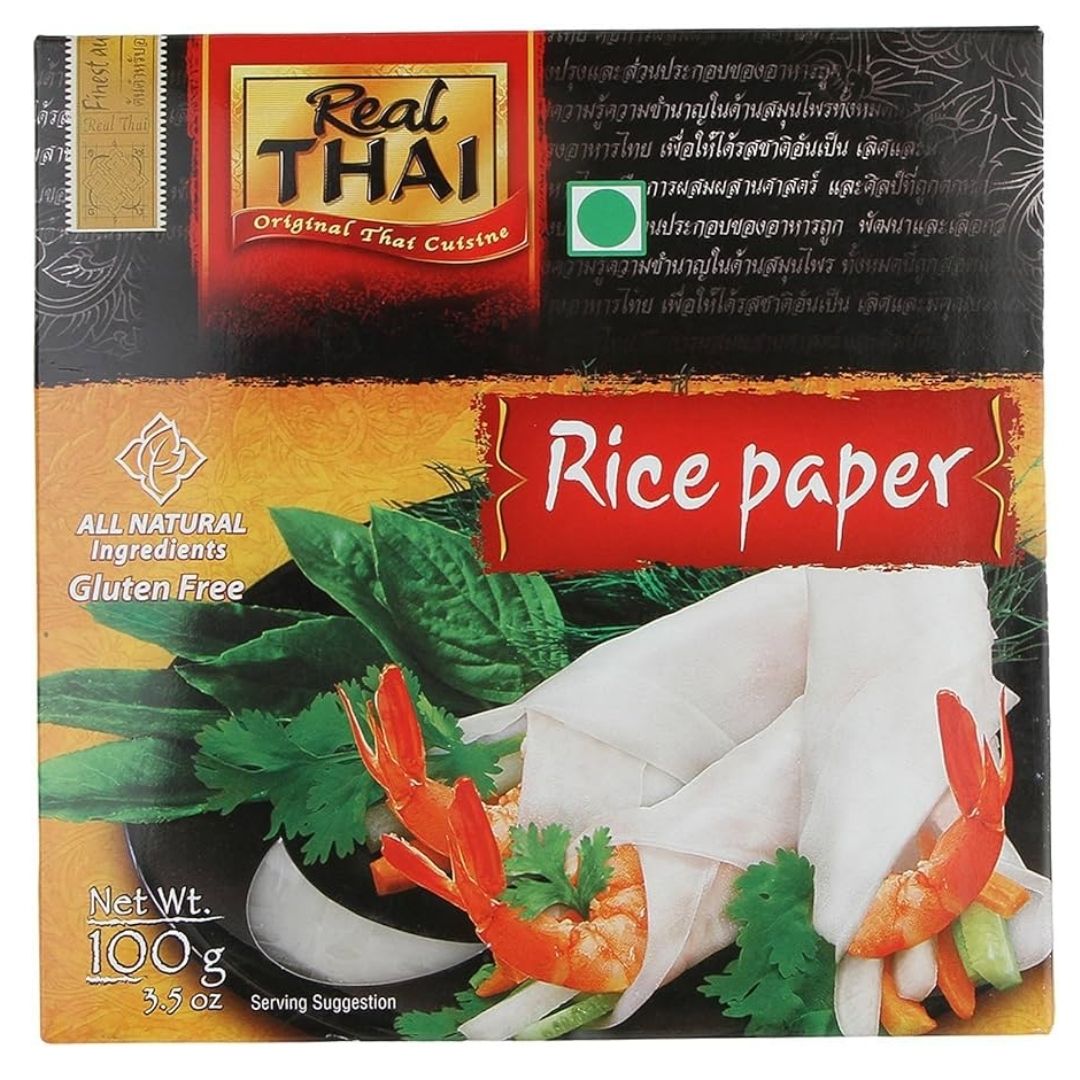 Original Thai Cuisine Rice Paper Gluten Free 100g Real Thai