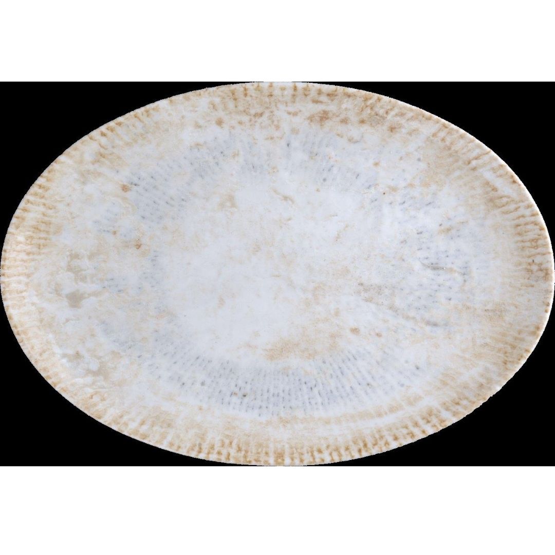 Oval Plate With Foot CELESTIAL