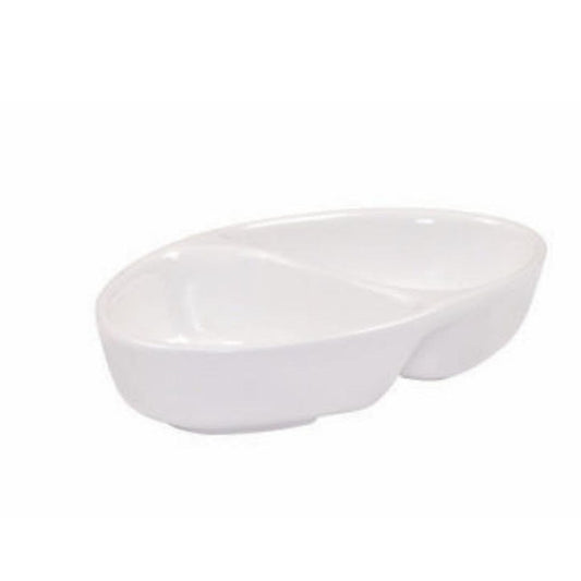 Oval Twin Sauce Dish Clay Craft