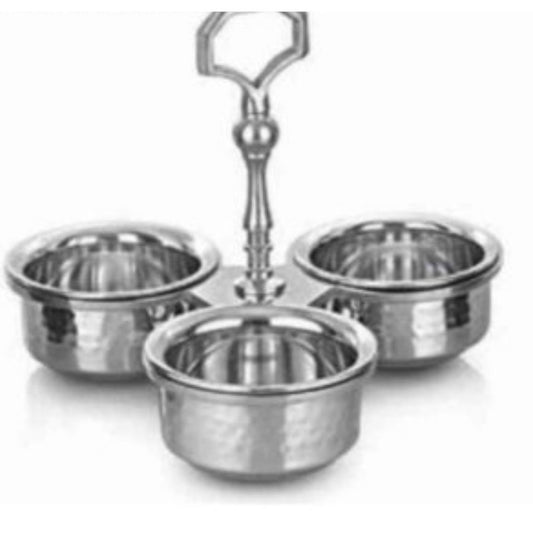 PICKLE DISH REMOVABLE BOWLS  3 COMP De Stellar