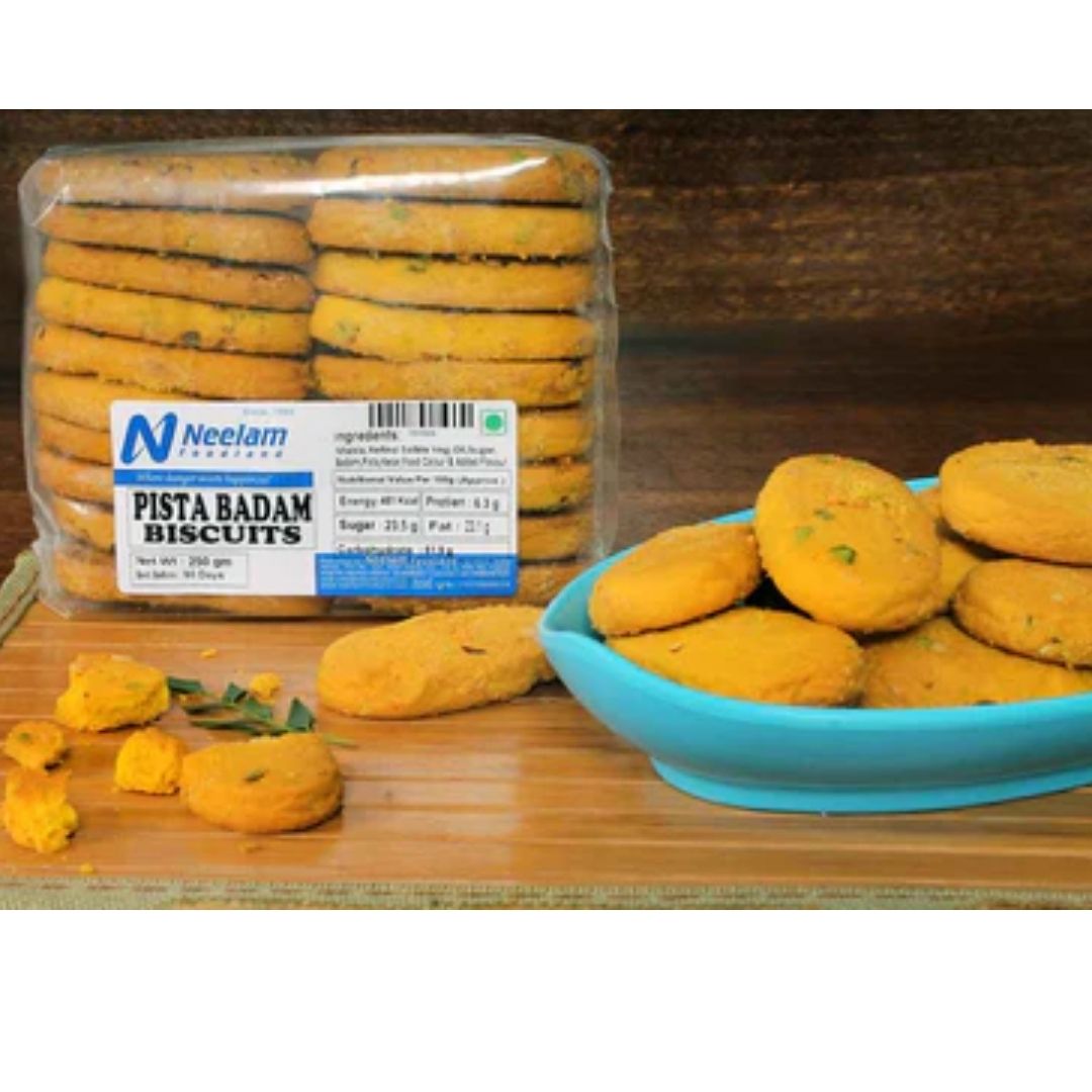 PISTA BADAM BISCUITS 250G NEELAM