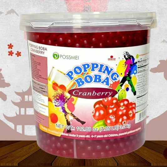 POPPING BOBA CRANBERRY 3.2KG OISHII