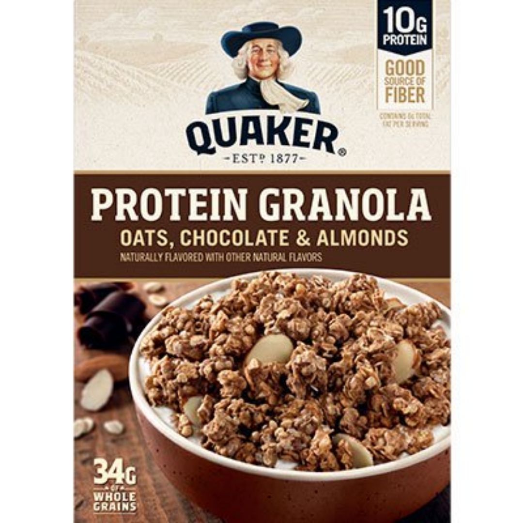 PROTEIN GRANOLA OATS, CHOCOLATE & ALMONDS QUAKER