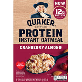 PROTEIN INSTANT OATMEAL CRANBERRY ALMOND 372G QUAKER