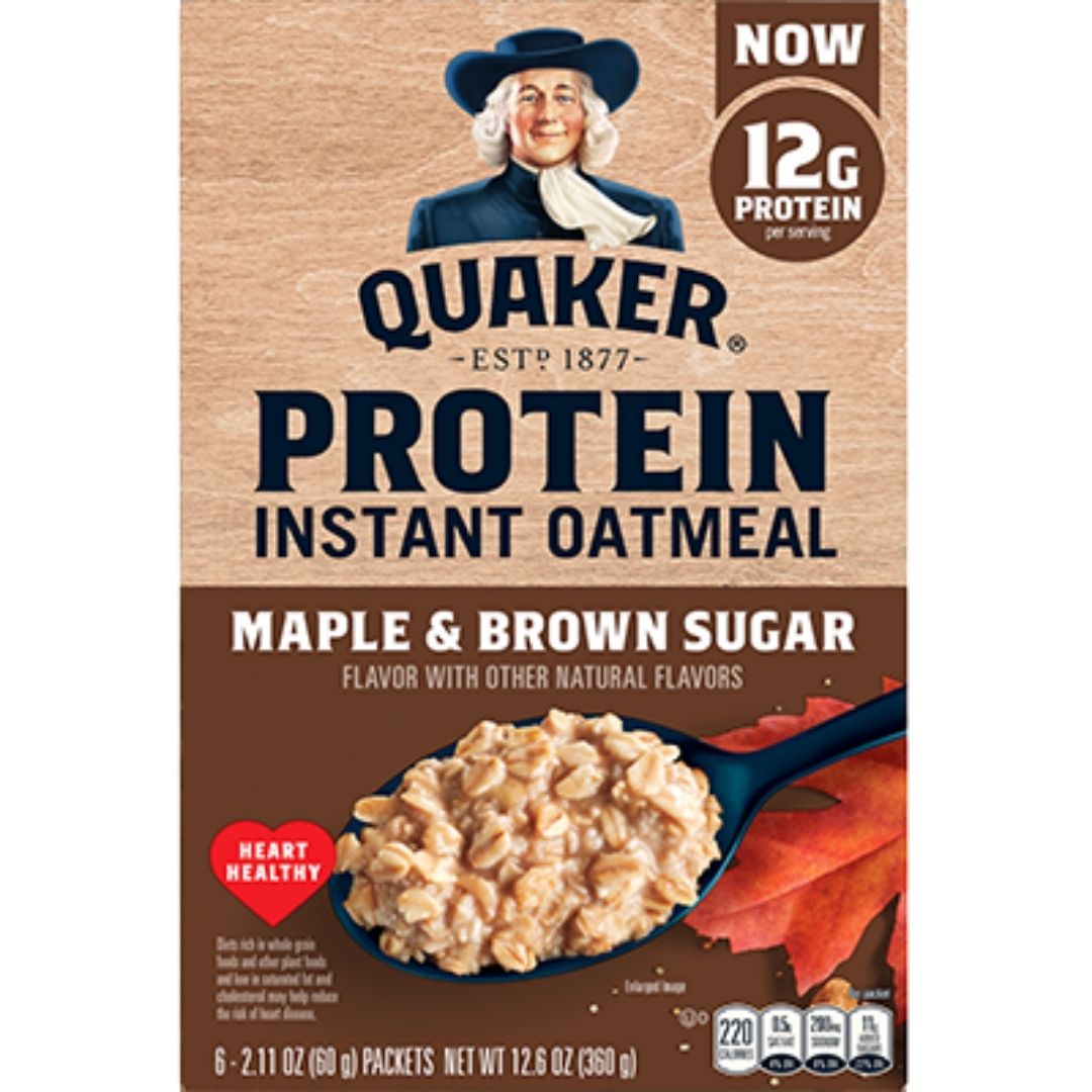 PROTEIN INSTANT OATMEAL MAPLE AND BROWN SUGAR 360G QUAKER