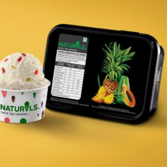 Papaya Pineapple Ice cream Naturals