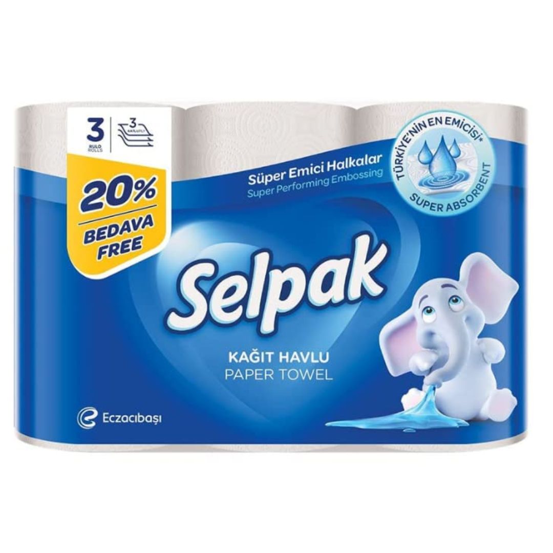 Paper Towel (3 ply x 2 Rolls)  Selpak