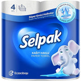 Paper Towel  (3 ply x 4 Rolls)  Selpak