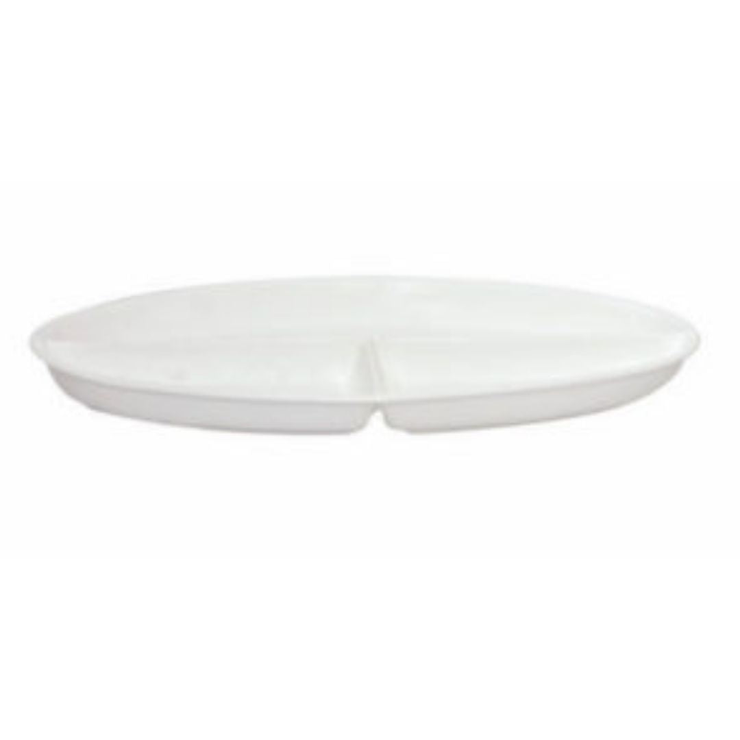 Partition Plate Oval Clay Craft