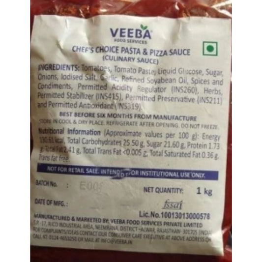 Pasta and Pizza Sauce Chef’s Choice 1 Kg Veeba