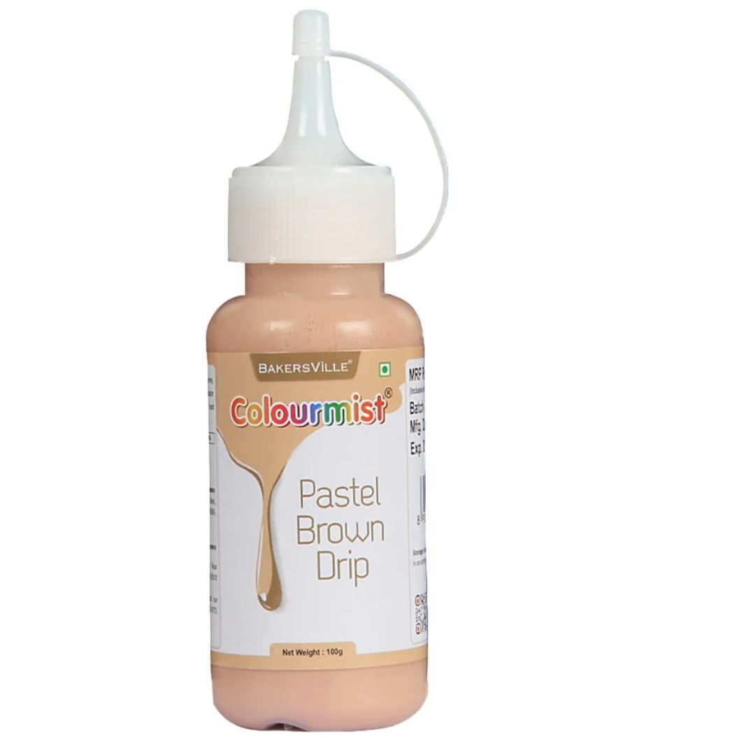 Pastel Brown Colourmist Cake Decorating Drip 100g Bakersville