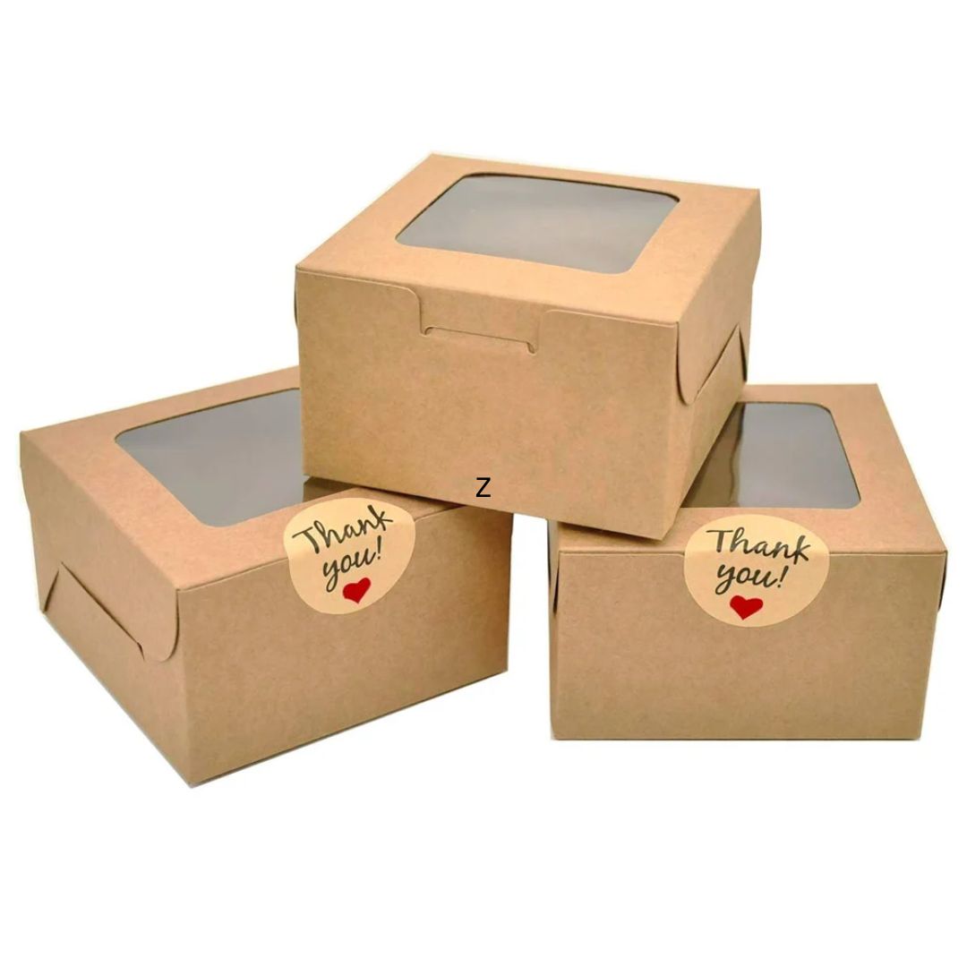 Pastry Boxes In Kraft Paper