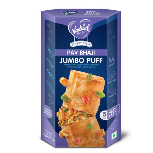 Pav Bhaji Jumbo Puff 125g Vadilal