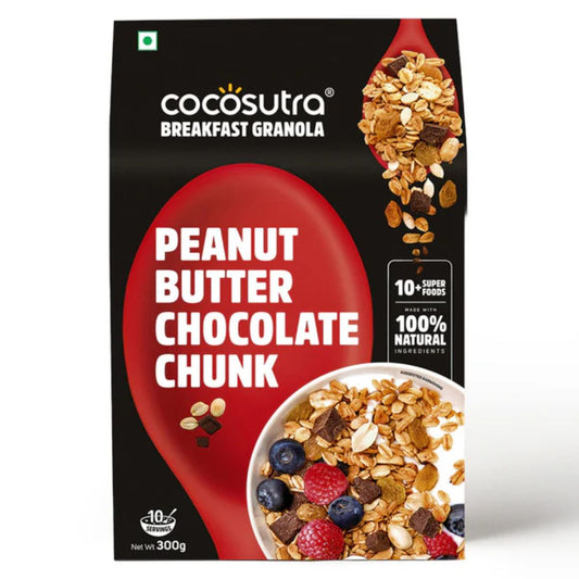 Peanut Butter Chocolate Chunk Breakfast Granola 300g