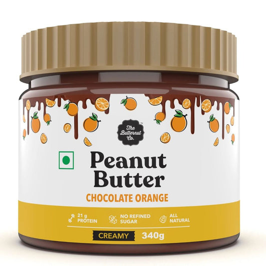 Peanut Butter Chocolate Orange Creamy 340g  The Butternut Co