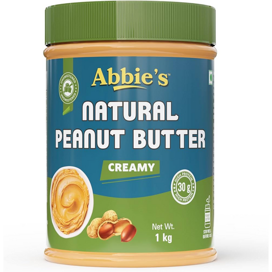 Peanut butter natural creamy  1 Kg Abbie's