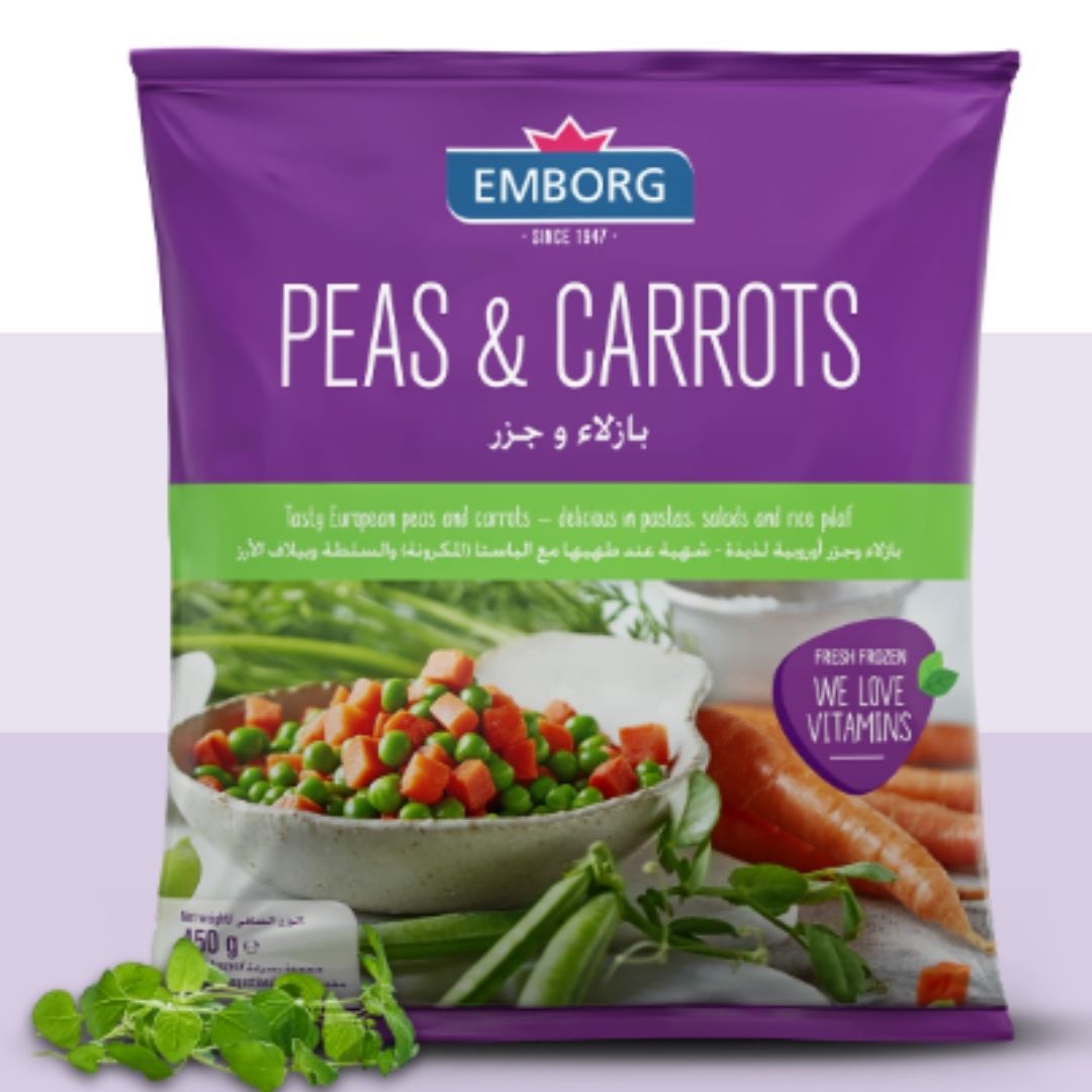 Peas & Carrots 450g  Emborg