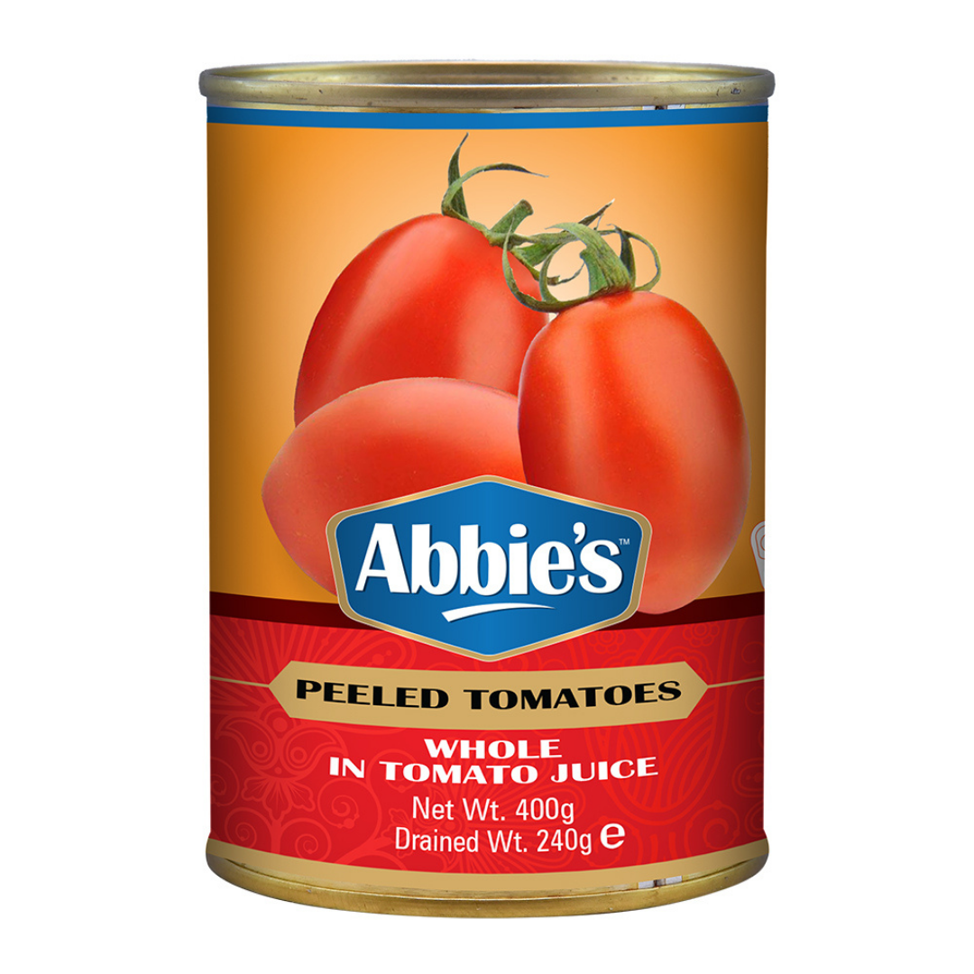 Peeled tomatoes 400 gm Abbie's