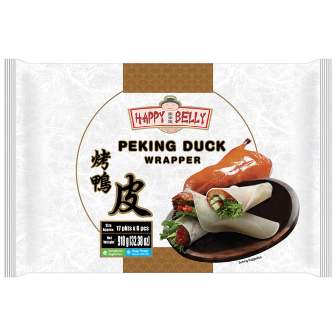 Peking Duck Wrapper 130mm (17pkt*6pv*9gm) 918gm,  TYJ (Happy Belly)