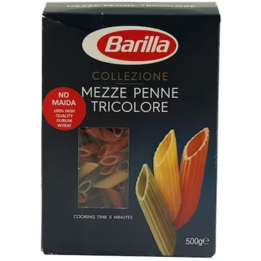 Penne Tricolour Pasta 500 gm  Barilla