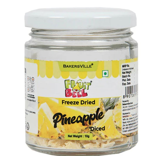 Pineapple Fruitbell Freeze Dried Whole 10g Bakersville