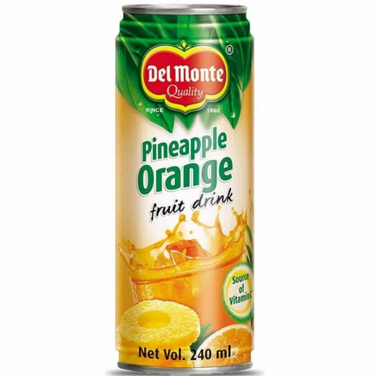 Pineapple Orange Fruit Drink 240 ml  Del Monte