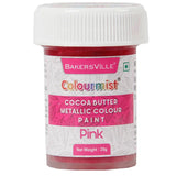 Pink Cocoa Butter Metallic Colour Paint 20g Colourmist