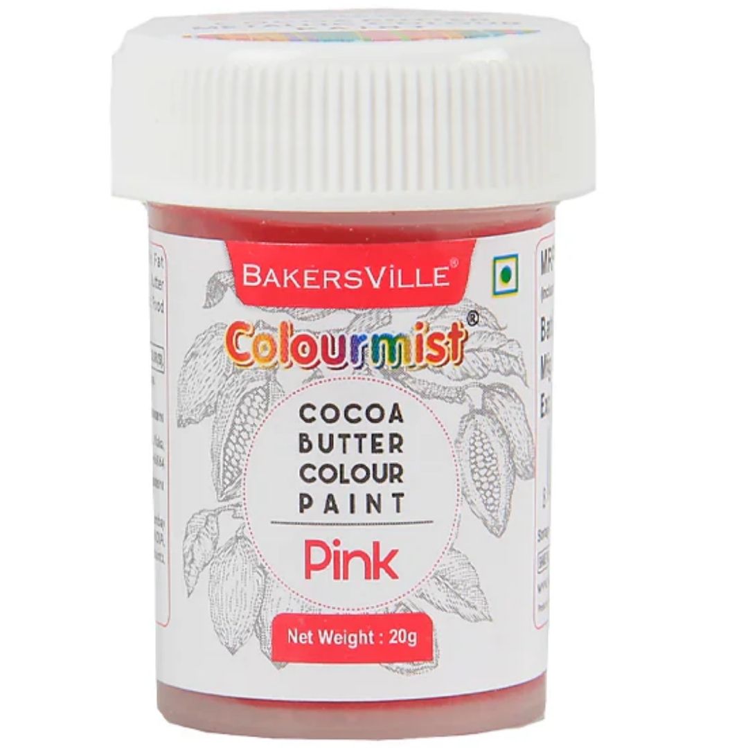 Pink Colourmist Cocoa Butter Colour 20ml Bakersville