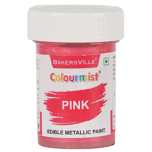 Pink Colourmist Edible Metallic Paint 20g Bakersville