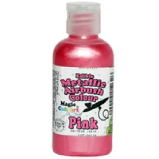 Pink Edible Edible Metalic Airbrush Magic Colours