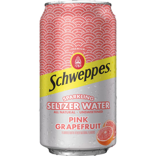 Pink Grapefruit Sparkling Water Beverage Schweppes