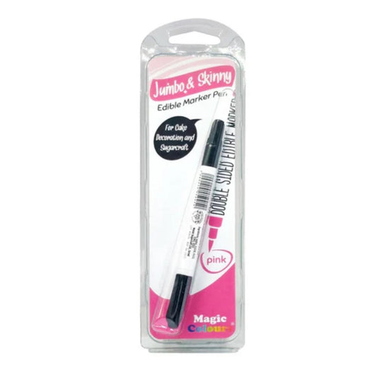 Pink Jumbo & Skinny Edible Marker Magic Colours