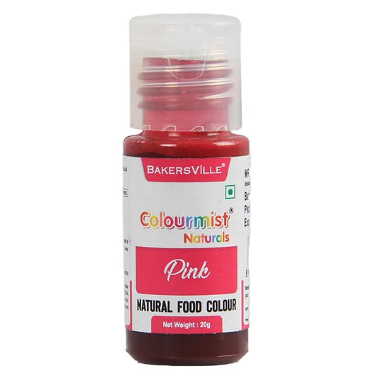 Pink Natural Edible Food Colour 20g Colourmist