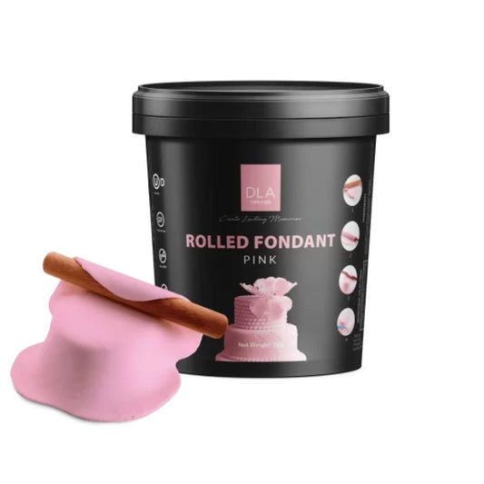 Pink Rolled Fondant 1kg DLA naturals