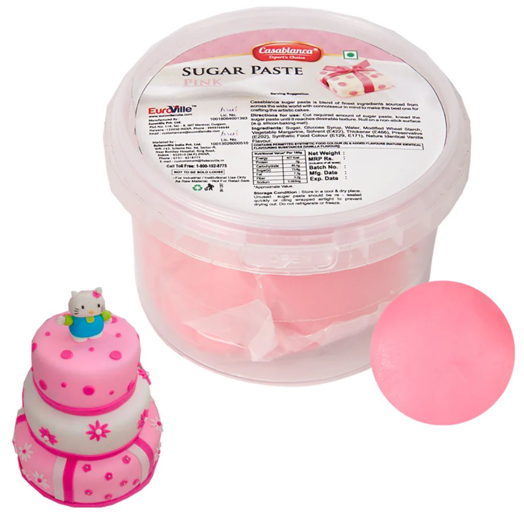 Pink Sugar Paste 200g Casablanca