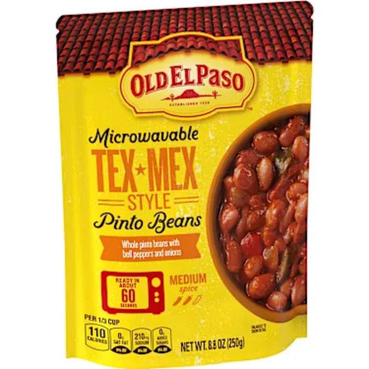 Pinto Beans, Tex-Mex Style Microwavable Pouch Old El Paso