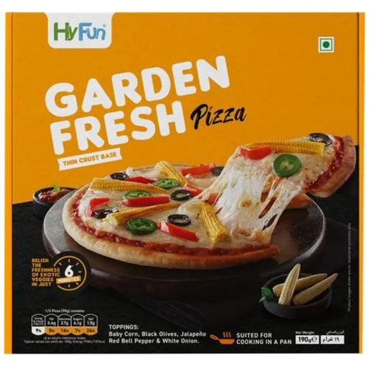 Pizza Thin crust 7" Garden fresh   155gm X 15pcs - HyFun Food Service