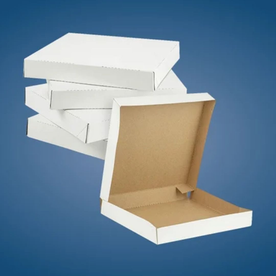 Plain White Pizza Boxes